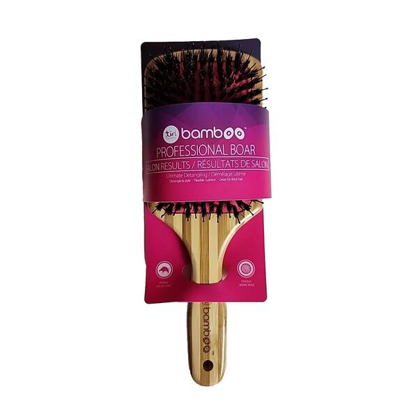 Tiripro Other - TiriPro Detangling Bamboo XL Paddle Brush with Boar Bristles Professional NEW